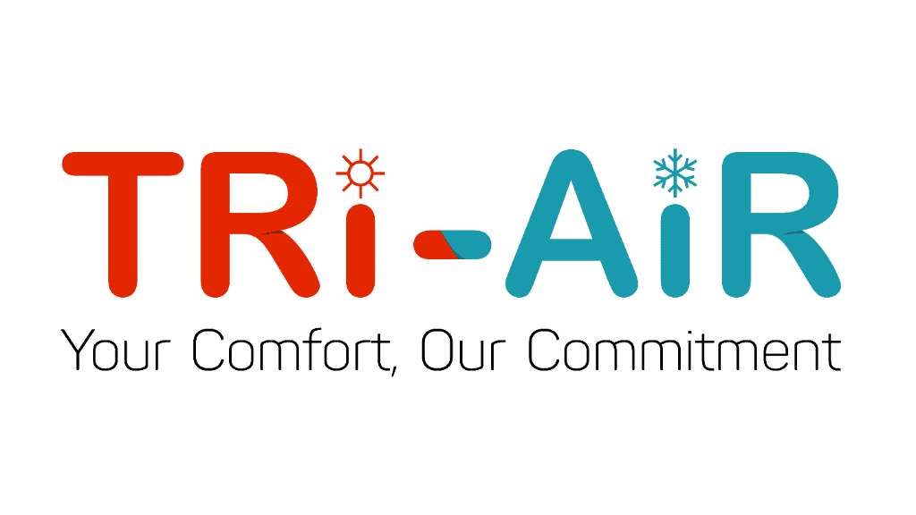 Professional HVAC technician examining air conditioning unit Professional HVAC technician examining air conditioning unit